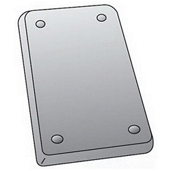 OZ-G FS1BCS 1 GANG BLANK STL CVR
