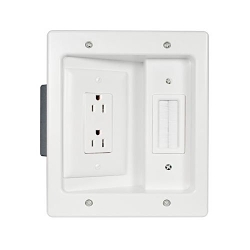 P&S HT2102-WH-V1 WHITE FLAT PANEL RECESSED WP
