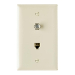 P&S TPTELTV-I 1 TELE/1 F TYPE COAX IN 1G TP PLT