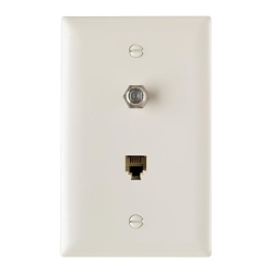 P&S TPTELTV-LA 1 TELE/1 F TYPE COAX IN 1G TP PLT