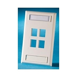 ORTRONICS KSFP4 FP KEYST ONE 4HOLE SG LBL DE