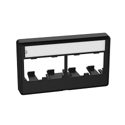 PANDUIT CFFPL4BL FURNITURE FACEPLATE 4 PO