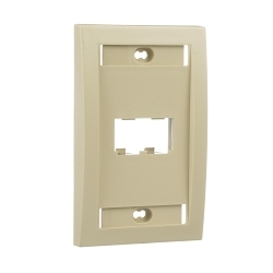 PANDUIT CFPE2EIY FACEPLATE 2 PORT SINGLE