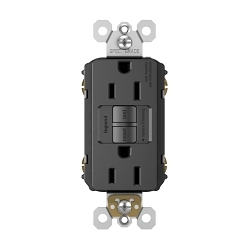 P&S 1597-BK RADIANT SELF TST DUP GFCI 15A 12