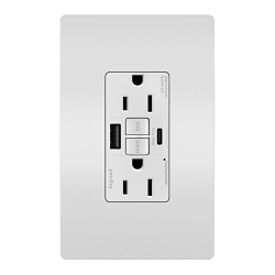 P&S 1597TRUSBACW SELF-TEST GFCI RECEP TR
