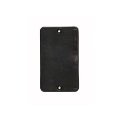 P&S 3054BK 1G BLACK BLANK COVER PLATE