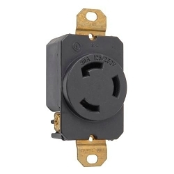 P&S 3330-G R SGL 30A 125/250V T/L GRD