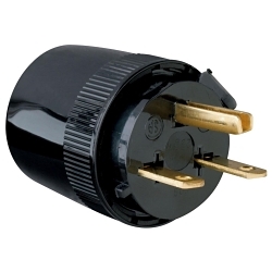 P&S 5666-BK STR BLD PLUG 3W 15A 250V DEAD FR