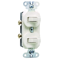 P&S 670-LAG COMBO 2 SWITCHES 1P 20A 120/277V