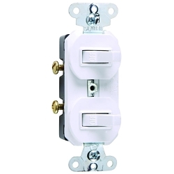 P&S 670-WG COMBO 2 SWITCHES 1P 20A 120/277V