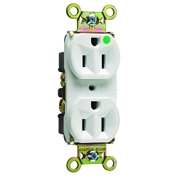 P&S 8200-HW COMPACT HG DUP REC 15A 125V W