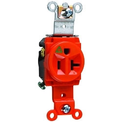 P&S IG5361 RECEPT SINGLE 20A 125V S+B WIRE