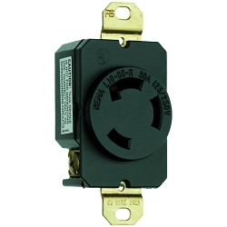 P&S L1030-R TURNLOK RECEPTACLE 3W 30 A125/25