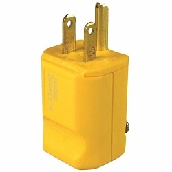 P&S PS5965-Y STR BLD MAXGRIP PLUG 3W 15A 125V