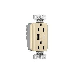 P&S PTTR15ACUSBI PLUGTAIL 15A HYBRID AC U
