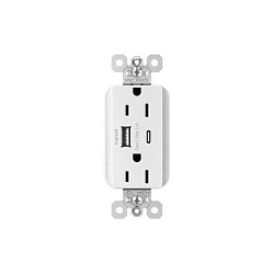 P&S PTTR15ACUSBW PLUGTAIL 15A HYBRID AC U