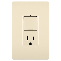 P&S RCD38TRLA RADIANT SP/3WAY SW+15A TR OUTLET