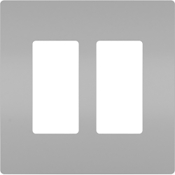 P&S RWP262GRY RADIANT SCREWLESS WALLPLATE 2G G