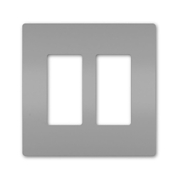 P&S RWP262GRY RADIANT SCREWLESS WALLPLATE 2G G