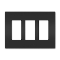 P&S RWP263BK RADIANT SCREWLESS WALLPLATE 3G B