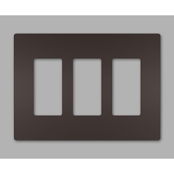 P&S RWP263DBCC6 RADIANT SCREWLESS WALLPLATE 3G D