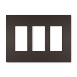 P&S RWP263DBCC6 RADIANT SCREWLESS WALLPLATE 3G D