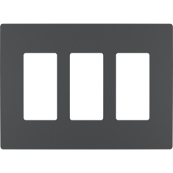 P&S RWP263GCC6 RADIANT SCREWLESS WALLPLATE 3G G