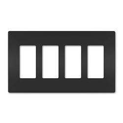 P&S RWP264BK RADIANT SCREWLESS WALLPLATE 4G B