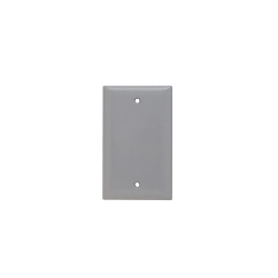 P&S SP13-GRY PLATE PLASTIC 1G BLNK W/OUT LI