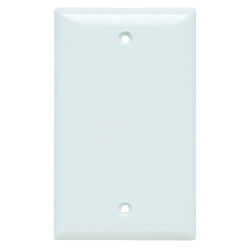 P&S SP13-W PLATE PLASTIC 1G BLNK W/OUT LI