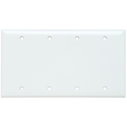 P&S SP43-W SMOOTH WALL PLATE 4G BLNK BOX MT
