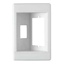 P&S TV1W-W RECESSED TV BOX 1G WH