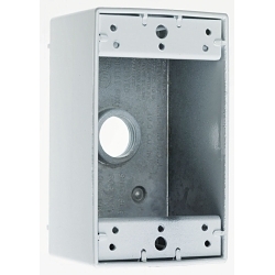 P&S WPB23-W WP BOX 1G 3 HOLE 1/2 WHITE