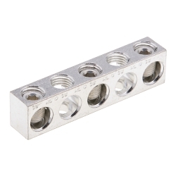 NSI 2/0-14-524 ALUMINUM  MULTIPLE CONNECTOR 2/0-14 AWG 5 HOLES 3 CIRCUITS