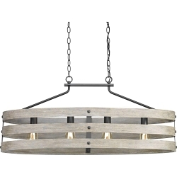 PROG P400097-143 4-75W MED ISLAND CHANDELIER