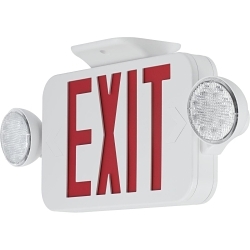 PROG PECUE-UR-30 LED COM BO EXIT/EMERGENCY RED