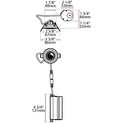 RAB G2R5930120W DL GIMBAL 2-IN ROUND 5W 400