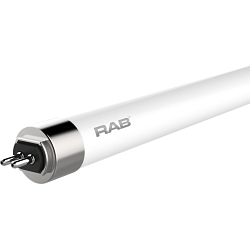 RAB T5-25-48G-840-BYP LED TUBE T5 GLASS 4-FT T