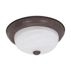 SATCO 60-205 2 LIGHT 11-IN. FLUSH MOUNT ALABA