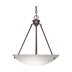 SATCO 60-371 3 LIGHT 23-IN. PENDANT ALABASTER