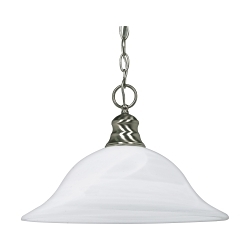 SATCO 60-390 1 LIGHT 16-IN. PENDANT ALABASTER