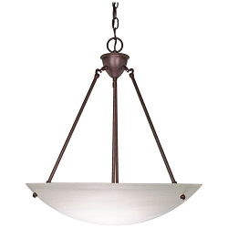 SATCO 60-371 3 LIGHT 23-IN. PENDANT ALABASTER