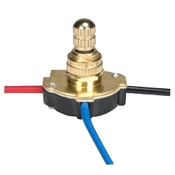 SATCO 80-1136 3-WAY METAL ROTARY SWITCH META