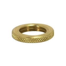 SATCO 90-003 BRASS ROUND KNURLED LOCKNUT 9/
