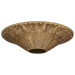SATCO 90-039 CAST BRASS CANOPY ANTIQUE BRASS FIN