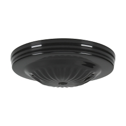 SATCO 90-1677 RIBBED CANOPY CANOPY ONLY BLACK