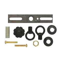 SATCO 90-195 BATH SWAG CANOPY KIT BLACK FINISH