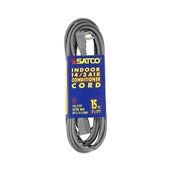 SATCO 93-5004 15 FOOT GRAY HEAVY DUTY AIR COND