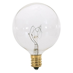SATCO A3922 25 WATT G16 1/2-INCANDESCENT CLEAR 2