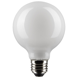 SATCO S21240 6 WATT G25 LED WHITE MEDIUM BASE 90